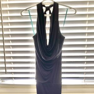 Black Marciano Scoop Neck Dress